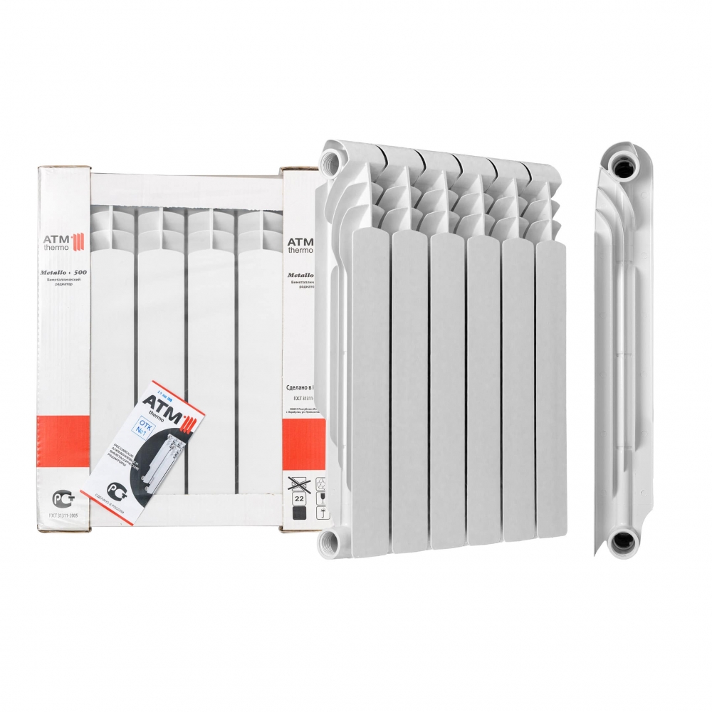 Радиатор биметаллический АТМ Thermo Metallo 500/80