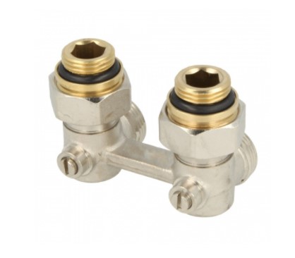 Узел нижнего подключения Simplex тип E1/50, угловой, 1/2" НРх3/4"НР (standart line)